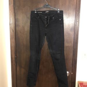 LOFT modern skinny black jeans - Size 29